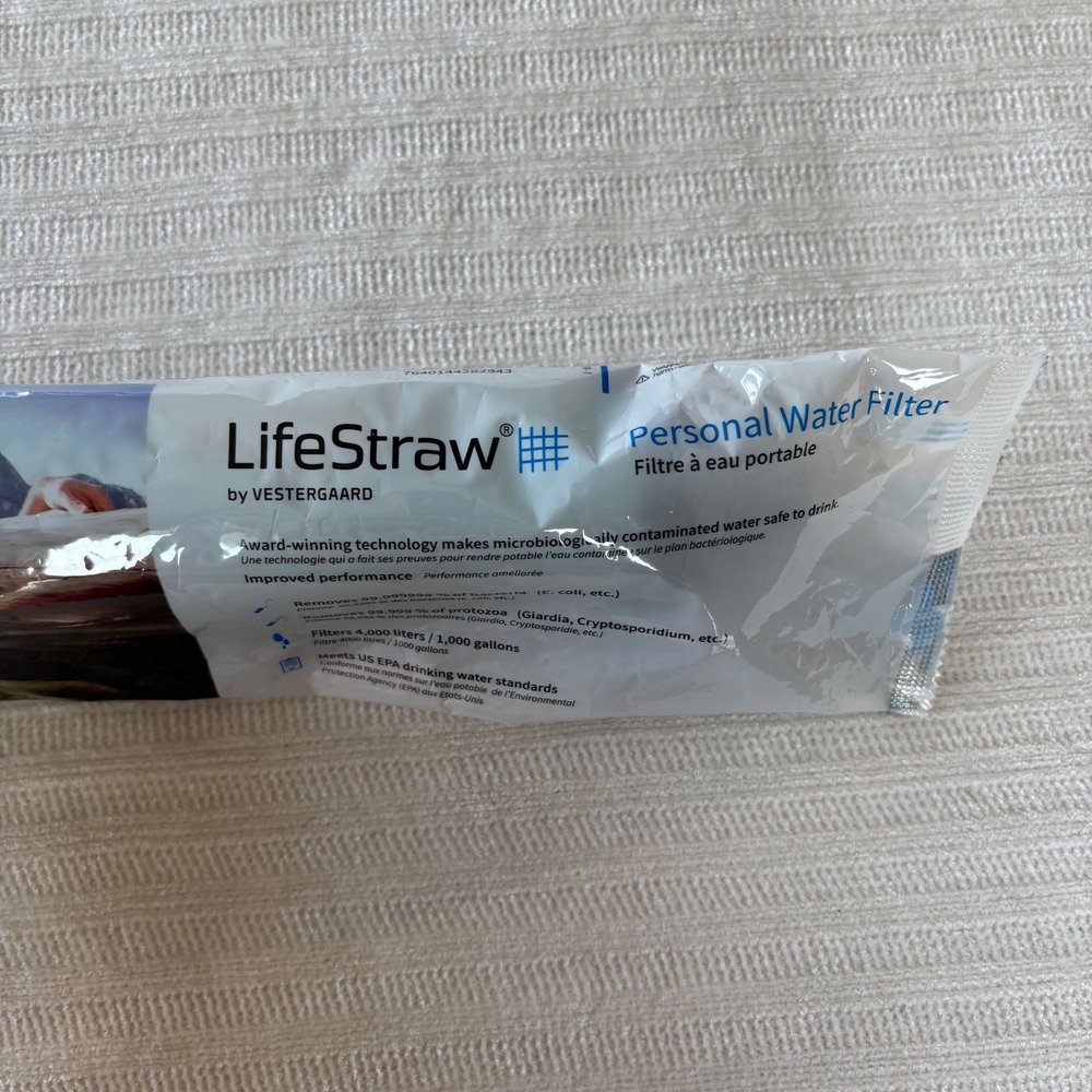 LifeStraw Personal Water Filter Ultralight Camping Survival Gear Vestergaard